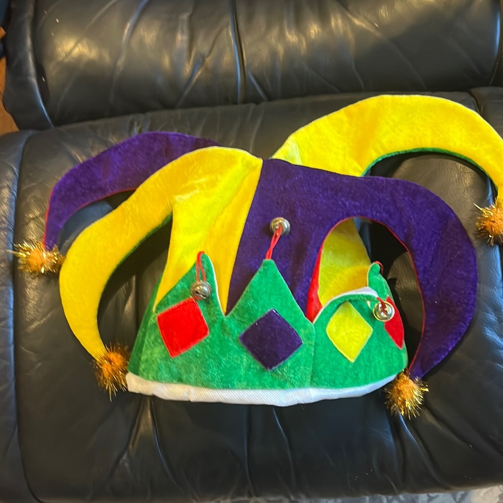 Mardi Gras Large Jester Adult Hat